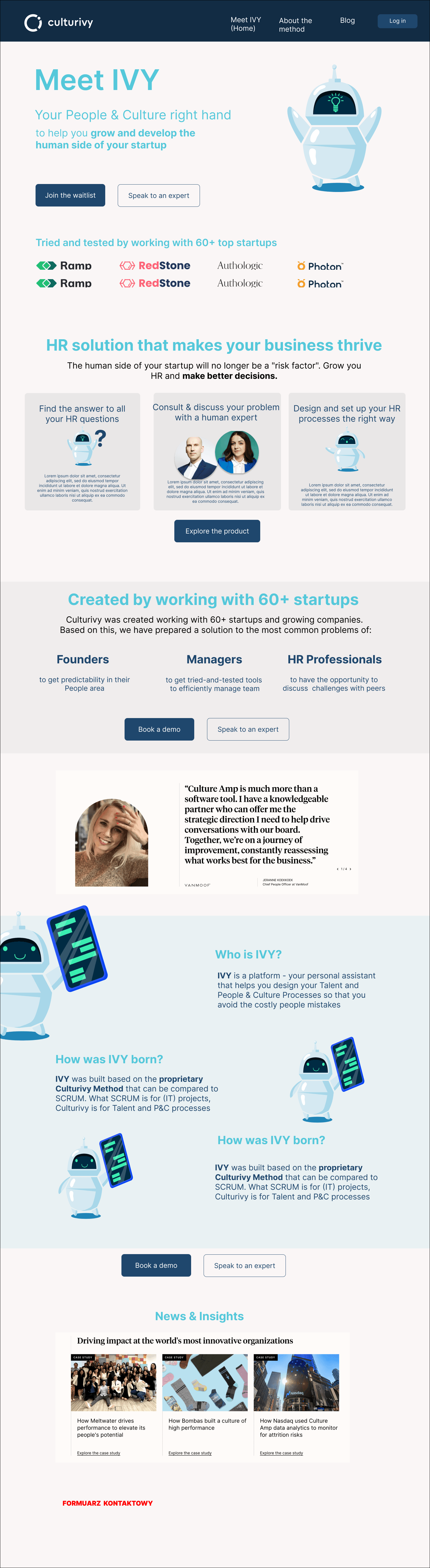 Culturivy Institute homepage